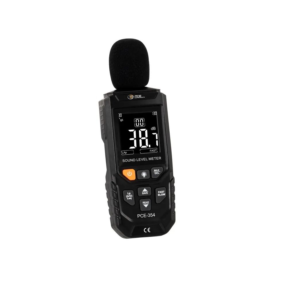 PCE Instruments PCE-354 Integrated sound meter with A and C frequency weighting, MAX-Hold function