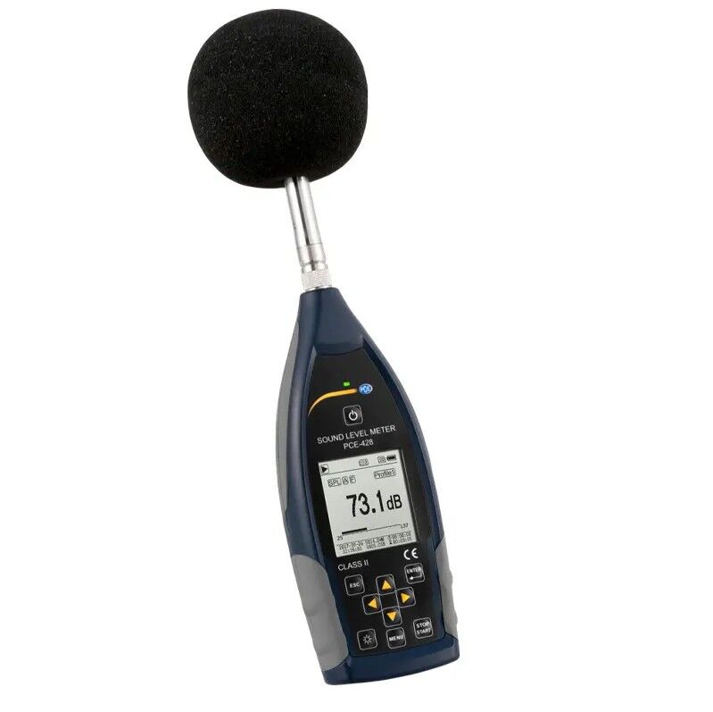 PCE Instruments PCE-428 EKIT Außenschallpegelmesser und Bausatz für Messungen an Arbeitsplätzen, Baustellen, Verkehr, Flugzeugen, Messbereich von 25 bis 136 db(A)