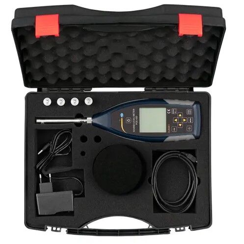 PCE Instruments PCE-430 Fonometro portatile di 1ª classe, ponderazione Fast, Slow, Impulse, range di misura da 22 a 136 db(A)