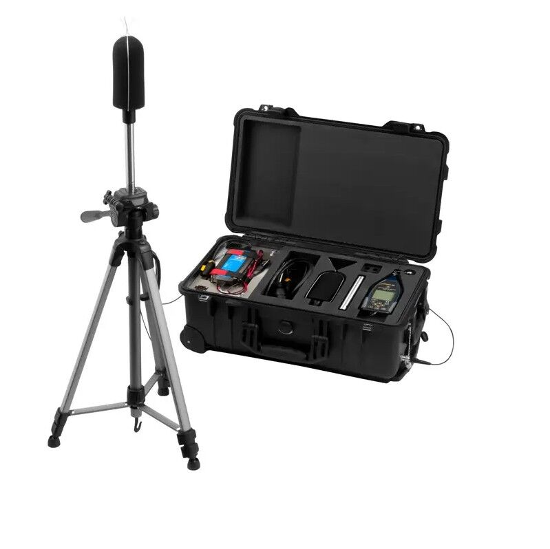PCE Instruments PCE-432-EKIT Sound level meter with GPS and kit for outdoor measurements, built-in data logger, measuring range from 22 to 136 dB(A)