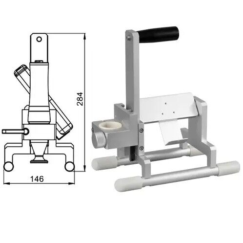 PCE Instruments PCE-5000-STAND Stativo per durometro a ultrasuoni PCE-5000 per alloggiare sonde a ultrasuoni automatiche, dimensioni 205x142x284mm
