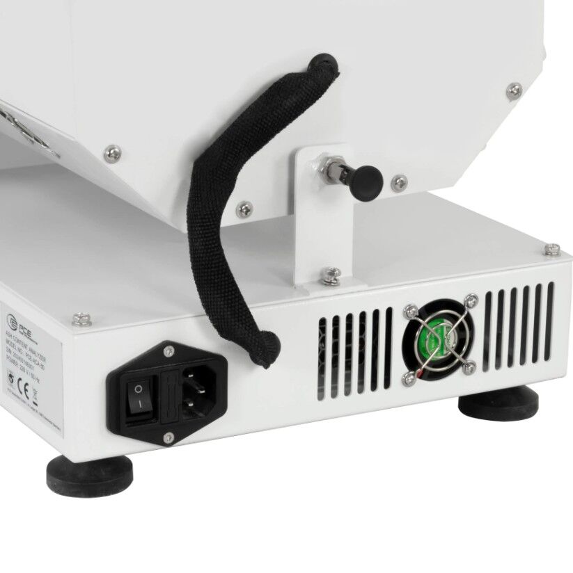 PCE Instruments PCE-ACA 50 Banco di prova per materie plastiche, camera di riscaldamento rotante, 10 crogioli in ceramica inclusi, campo di misura da 5 a 1000°C