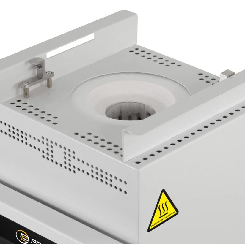 PCE Instruments PCE-ACA 50 Banco di prova per materie plastiche, camera di riscaldamento rotante, 10 crogioli in ceramica inclusi, campo di misura da 5 a 1000°C