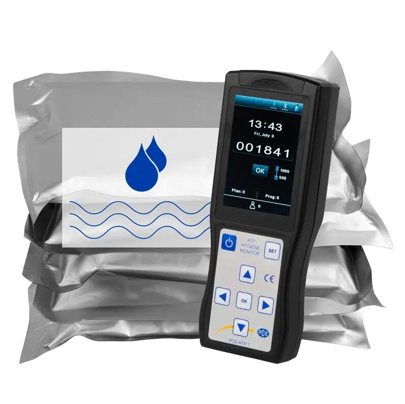 PCE Instruments PCE-ATP 1-KIT2 Analizzatore di ATP per liquidi per rilevare rapidamente e semplicemente la pulizia delle superfici, campo di misura da 0 a 999999 RLU