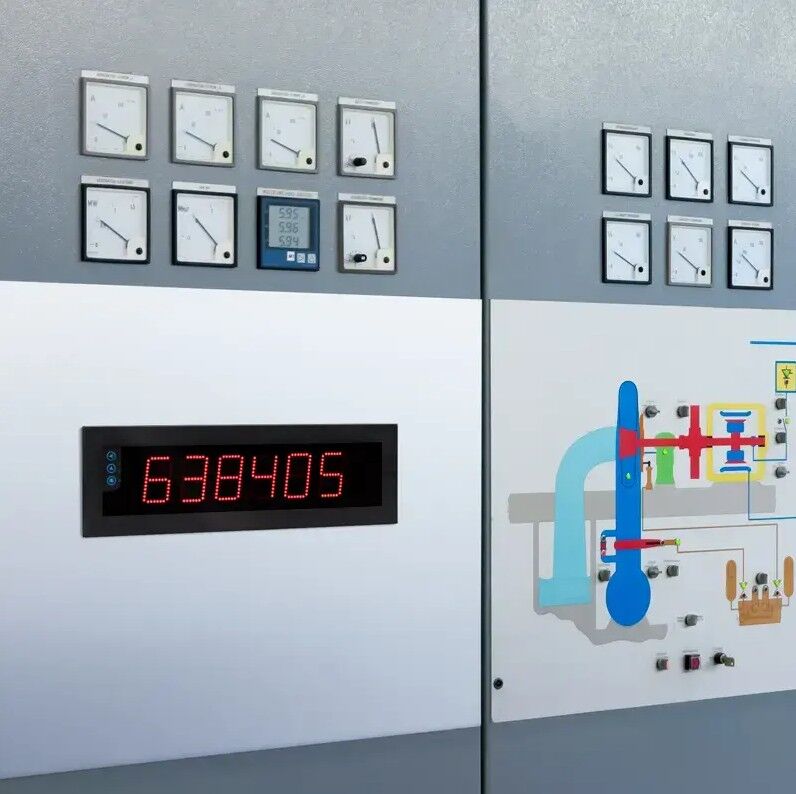 PCE Instruments PCE-BPD-C-66A Display da pannello con struttura in metallo, progettato in modo che i valori di misura visualizzati possano essere letti anche a grande distanza