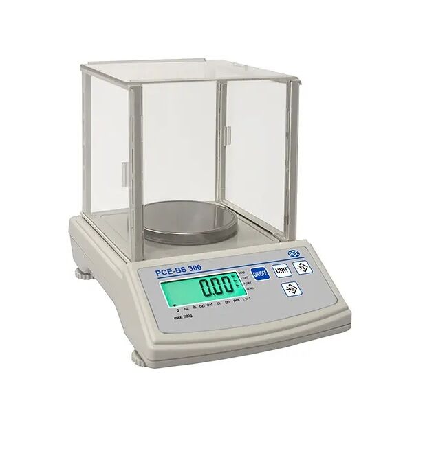 PCE Instruments PCE-BS 300 Portable precision digital scale with wind cage for production, laboratory and control