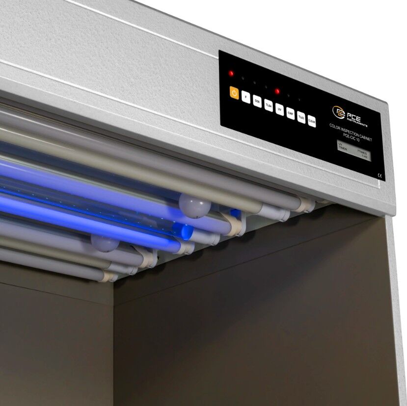 PCE Instruments PCE-CIC 10-LED Color viewing box for quality control and colour comparison, simulating six types of light