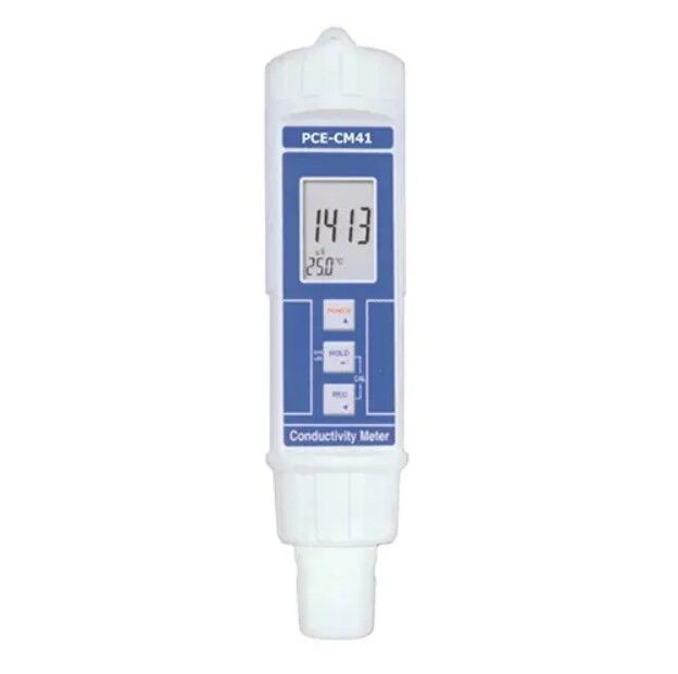 PCE Instruments PCE-CM 41 Salinometer for measuring EC, TDS, and temperature, compact and waterproof, ideal for industry, aquaculture, and horticulture