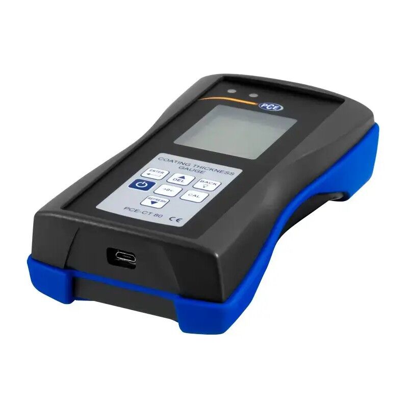 PCE Instruments PCE-CT 80-FN0D5 Spessimetro per vernici su metalli ferrosi e non ferrosi, misura precisa non distruttiva, sensore esterno, USB, memoria integrata, design ergonomico
