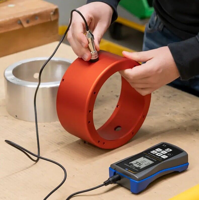 PCE Instruments PCE-CT 80HP-FN2D5 Analizzatore di superficie ad alta precisione per rivestimenti Fe/NFe, range 0-2500 µm, memoria 2000 valori, allarme valori limite, opzione ISO
