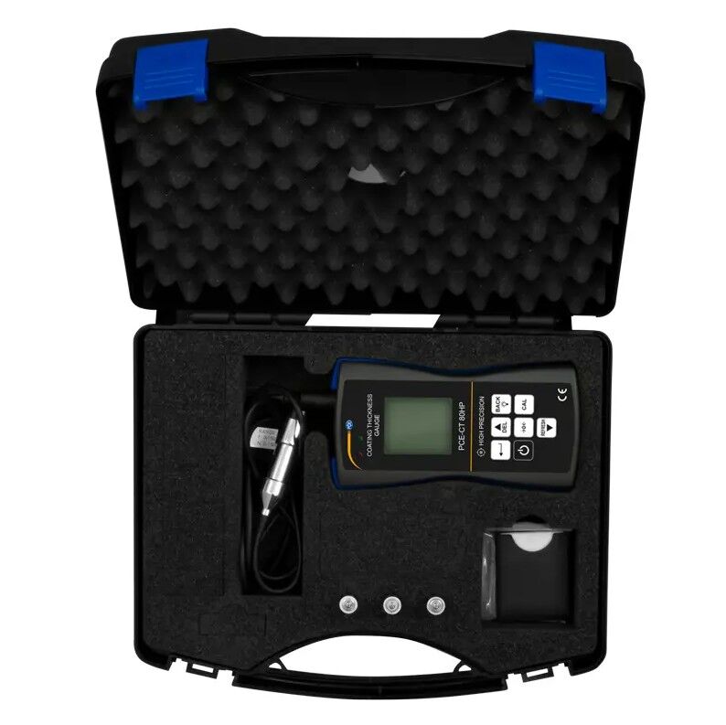 PCE Instruments PCE-CT 80HP-FN2D5 Analizzatore di superficie ad alta precisione per rivestimenti Fe/NFe, range 0-2500 µm, memoria 2000 valori, allarme valori limite, opzione ISO