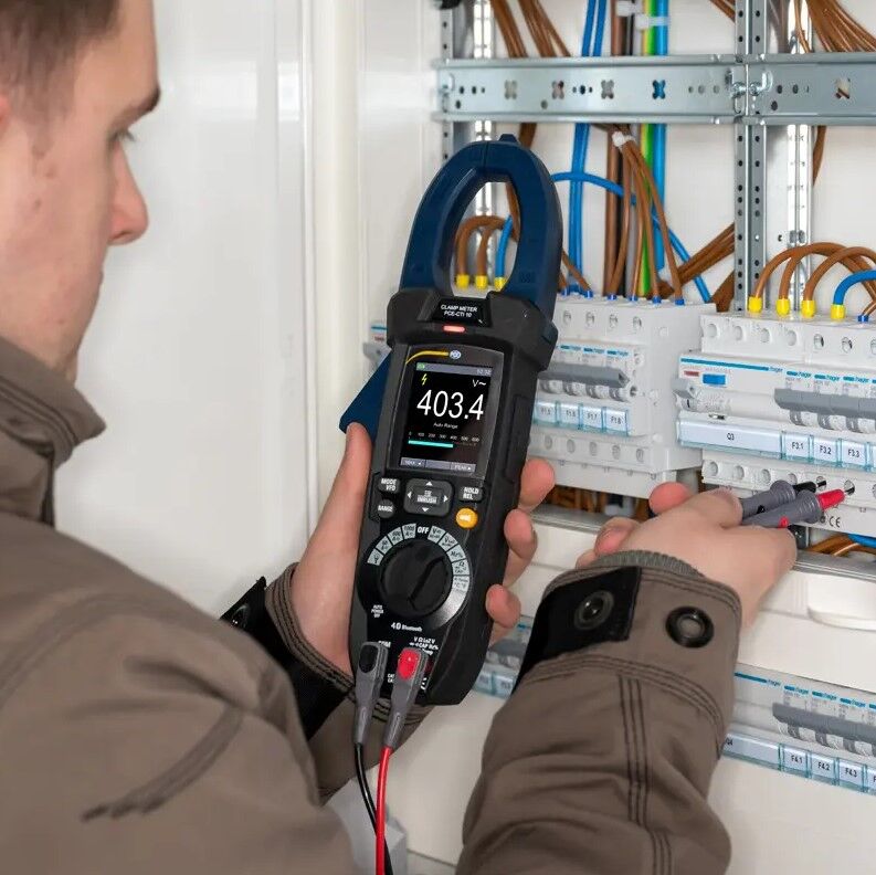 PCE Instruments PCE-CTI 10-ICA Amperometro TRMS per la misura di tensioni fino a 1500 V AC/DC e correnti fino a 1000 A AC/DC