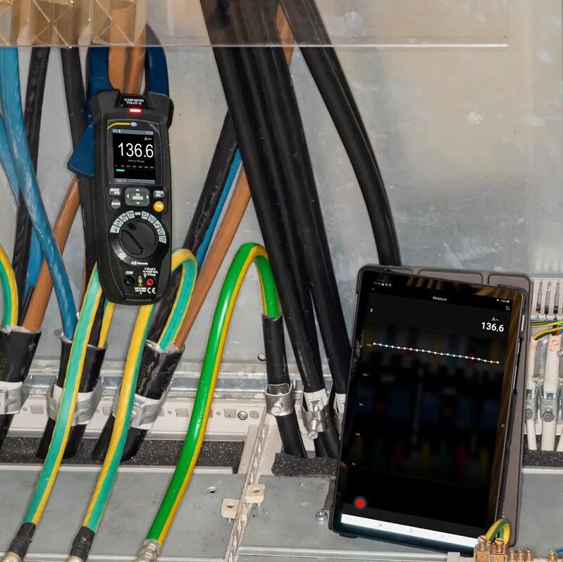PCE Instruments PCE-CTI 10-ICA Amperometro TRMS per la misura di tensioni fino a 1500 V AC/DC e correnti fino a 1000 A AC/DC