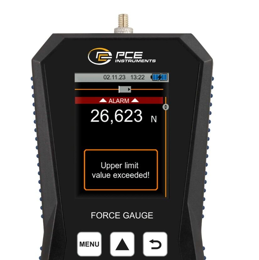 PCE Instruments PCE-DFG 20 X Dynamometer with 20N internal load cell, for measuring tensile and compressive forces
