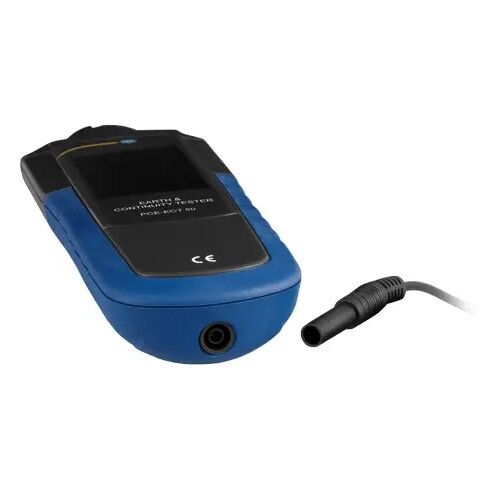 PCE Instruments PCE-ECT 50 Tester VDE per la misura della resistenza di terra e il controllo del collegamento tra masse, categoria di installazione III