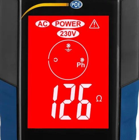 PCE Instruments PCE-ECT 50 Tester VDE per la misura della resistenza di terra e il controllo del collegamento tra masse, categoria di installazione III
