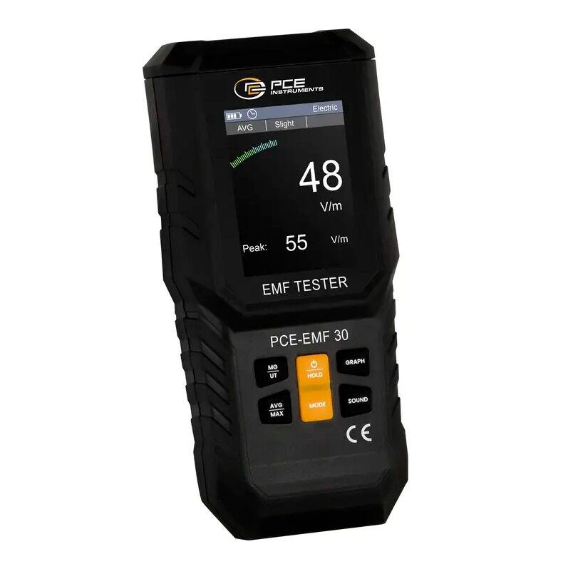 PCE Instruments PCE-EMF 30 Magnetometro con portata fino a 1800 V/m, misura triassiale, misura di campi magnetici fino a 999.9 mG