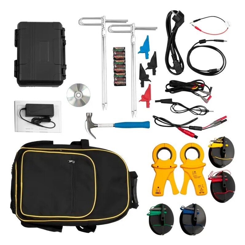 PCE Instruments PCE-ET 5000 Tester VDE portatile con memoria, guida visiva, misura resistenza, controllo parafulmine e verifica corrente, tensione e frequenza