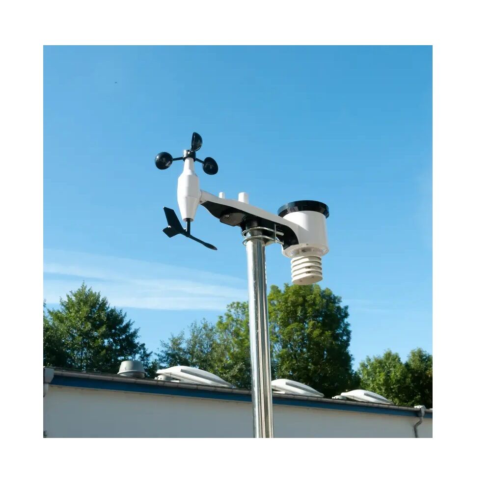 PCE Instruments PCE-FWS 20N Datalogger - Stazione meteorologica con sensori per la direzione e velocità del vento, la temperatura, l'umidità relativa, la piovosità, la pressione atmosferica