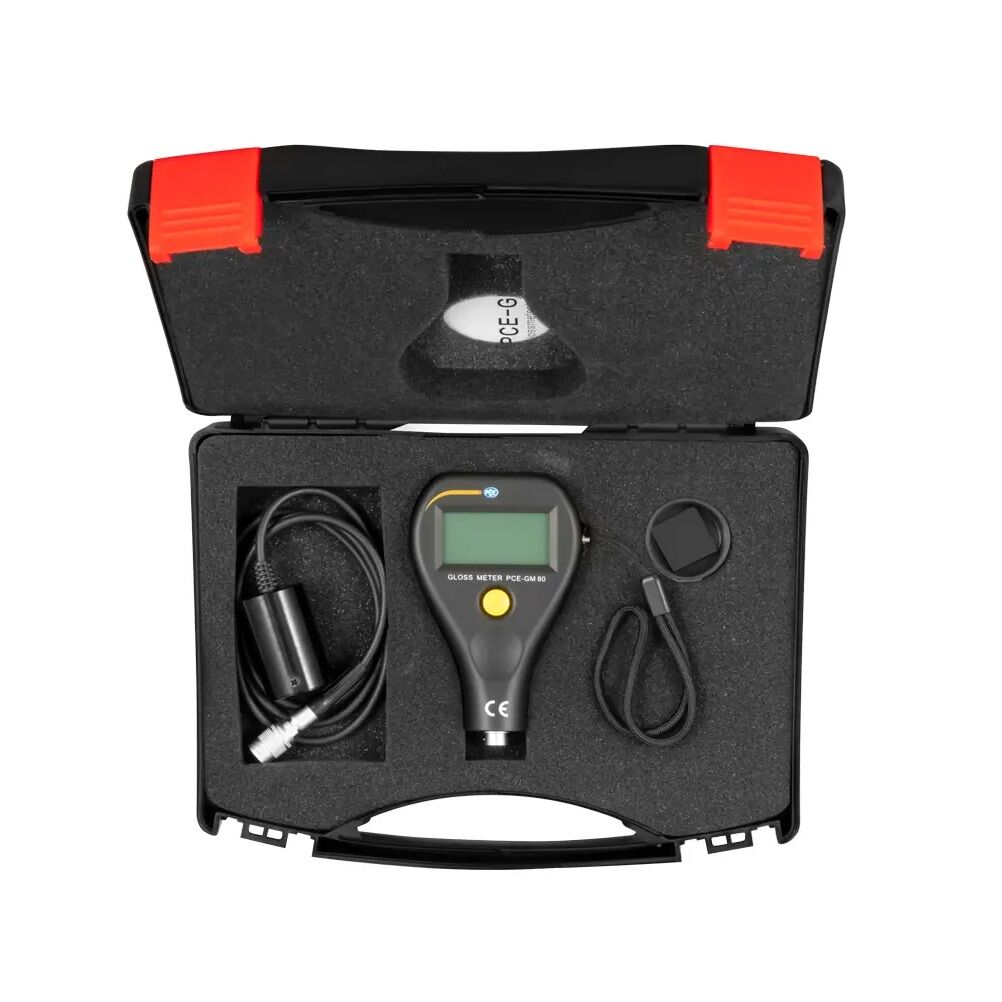 PCE Instruments PCE-GM 80 Gloss meter with external gloss sensor - Measuring surface Ø4.5 mm