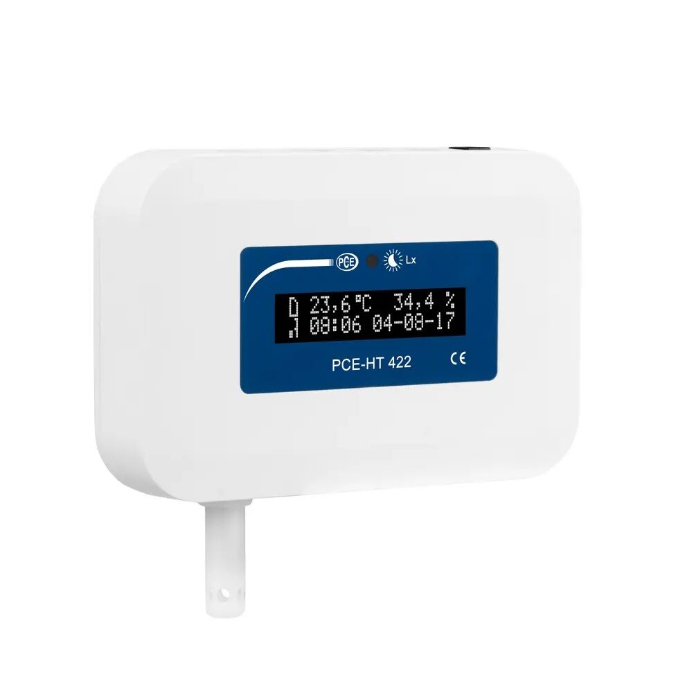 PCE Intruments PCE-HT 422 Data logger for temperature, relative humidity, CO2, TVOC and light intensity