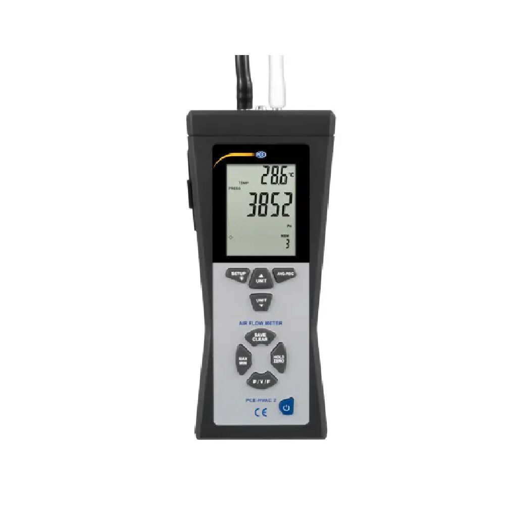PCE Instruments PCE-HVAC-2 Tester per aria - Termoanemometro con tubo di Pitot