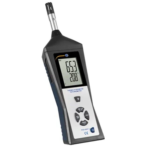 PCE Instruments PCE-HVAC 3 Igrometro con design ergonomico, retroilluminazione e misurazioni precise di temperatura e umidità, ideale per ogni ambiente