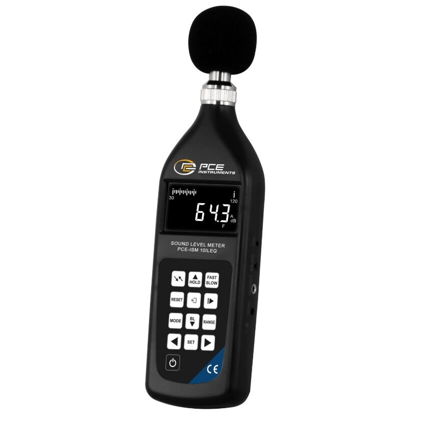 PCE Instruments PCE-ISM 10ILEQ Fonometro per rumori brevi di tipo impulsivo come esplosioni, colpi o scoppi, range di misura da 20 a 130 dB