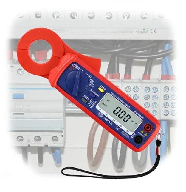PCE Instruments PCE-LCT 1 Tester di tensione digitale per verifica correnti di fuga fino a 100A, tensione fino a 600V, test di continuità e resistenza