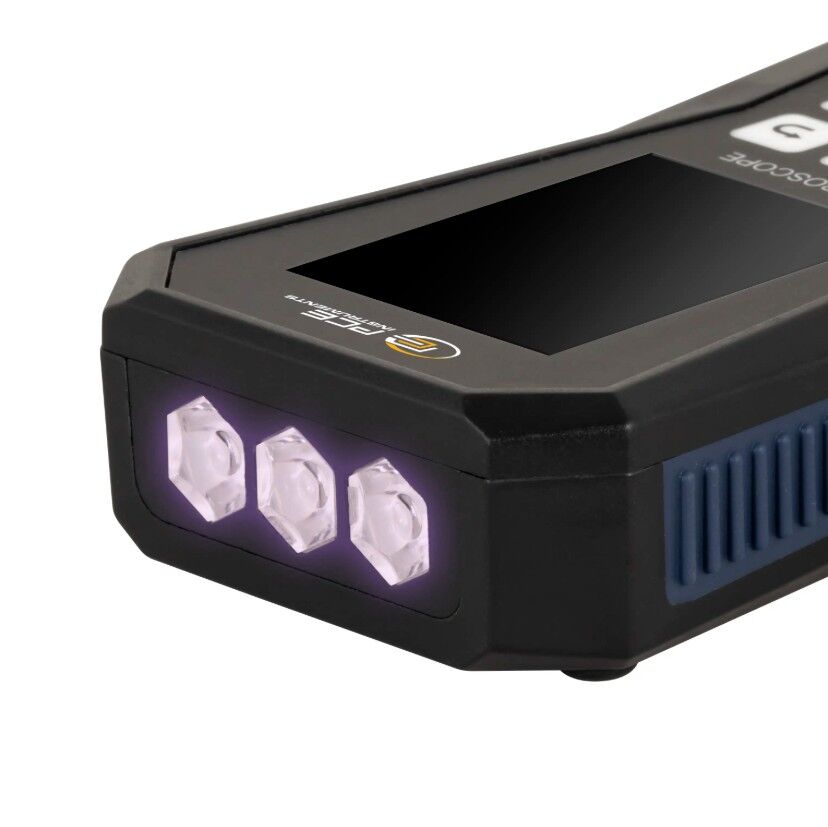 PCE Instruments PCE-LES 103UV-365-CTA-KIT Analizzatore di vibrazioni con 3 LED UVA ad alta potenza, intensità luminosa di 202 μW/cm²