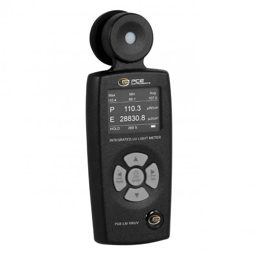 PCE Instruments PCE-LM 100UV Luxmetro preciso per misurazioni professionali di intensità ed energia UVC, sensibilità spettrale compresa tra 230 e 280 nm