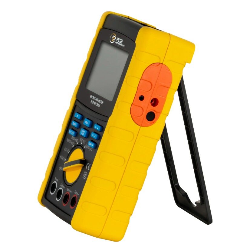 PCE Instruments PCE-MO 2005 Milliohmeter for checking critical connections in electrical engineering and electronics, measurement range from 0 microhm to 6000 ohms