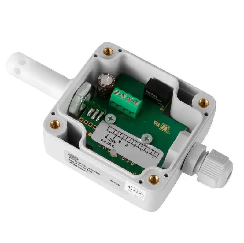 PCE Instruments PCE-P18 Modbus RTU Kompakter Temperatur- und Feuchtesensor mit RS-485-Ausgang, Modbus RTU-Schnittstelle, Wandmontage, Schutzart IP65 für die HVAC-Umgebungsüberwachung