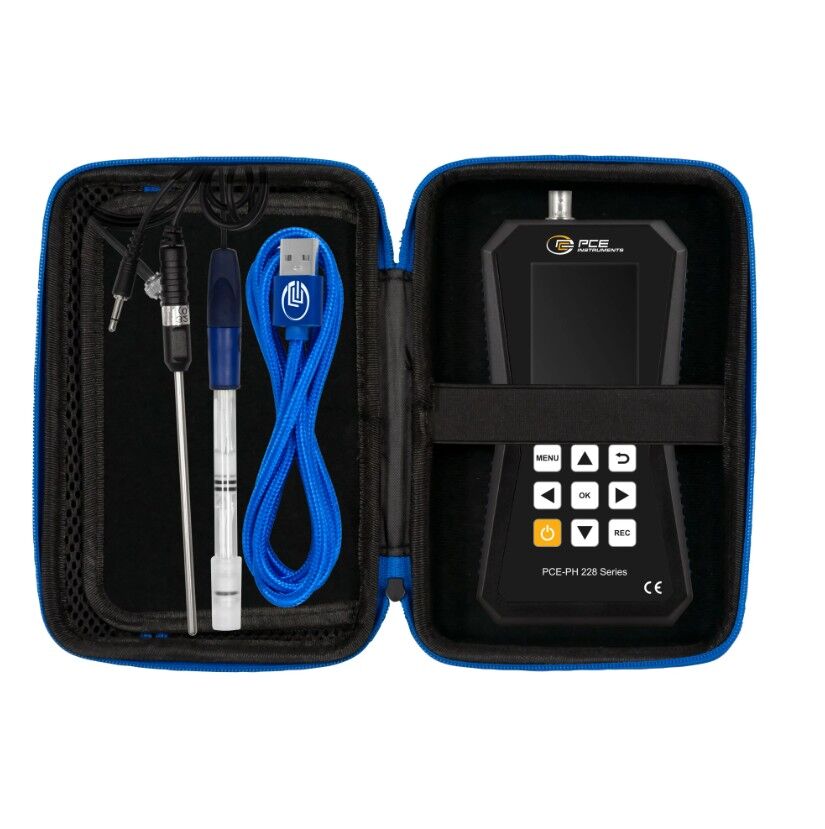PCE Instruments PCE-PH 228LAB-HTE Piaccametro con elevata precisione di  ±0.002 pH +2 digit, range di misura -2 - +20pH