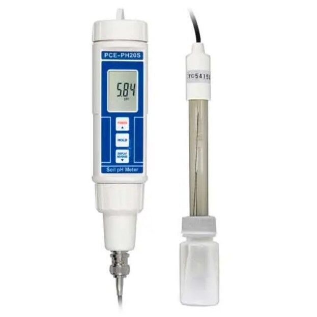 PCE Instruments PCE-PH20 Misuratore di pH portatile e resistente all'acqua (IP 67) con elettrodo esterno, alta precisione, ricalibrazione semplice e display digitale di facile lettura