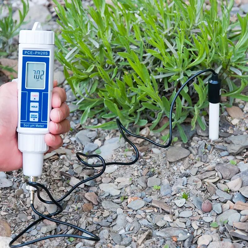 PCE Instruments PCE-PH20S pHMetro ricalibrabile e impermeabile per determinare il pH del terreno con elettrodo per esetrno