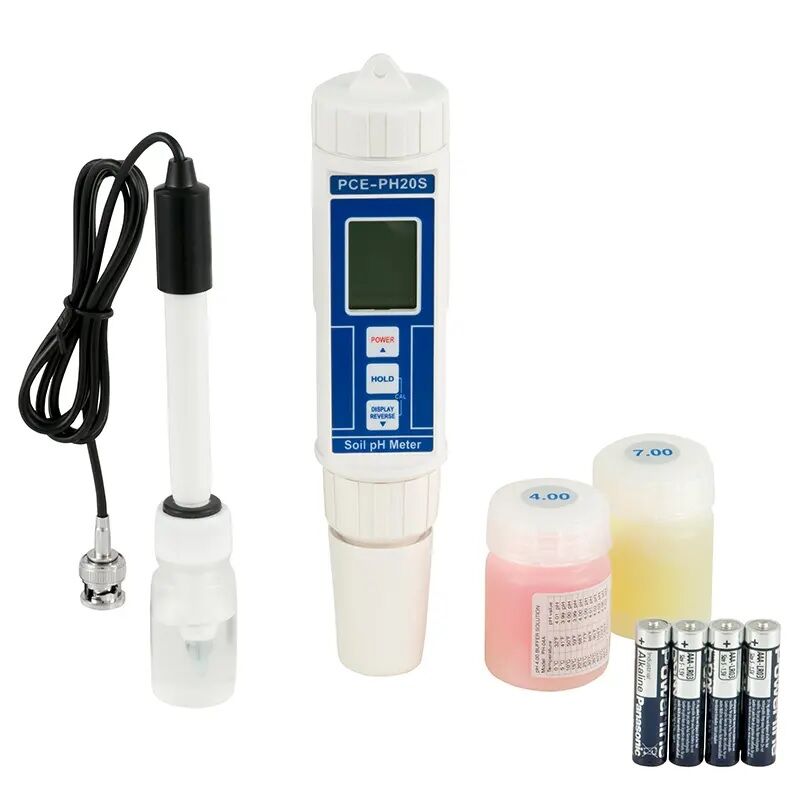 PCE Instruments PCE-PH20S pHMetro ricalibrabile e impermeabile per determinare il pH del terreno con elettrodo per esetrno