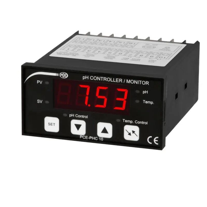 PCE Instruments PCE-PHC 10 Piaccametro, misura e regola il valore pH con calibrazione su 3 punti, ideale per allevamenti ittici e trattamento acque industriali