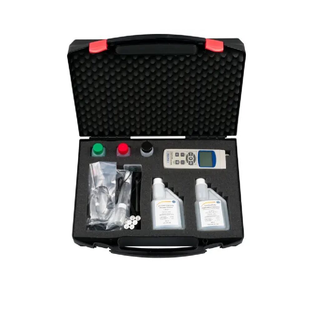 PCE Intruments PCE-PHD-1-KIT1 Wasseranalysegerät für pH-Wert-, Leitfähigkeit-, Salz-, Sauerstoff- und Temperaturmessgerät