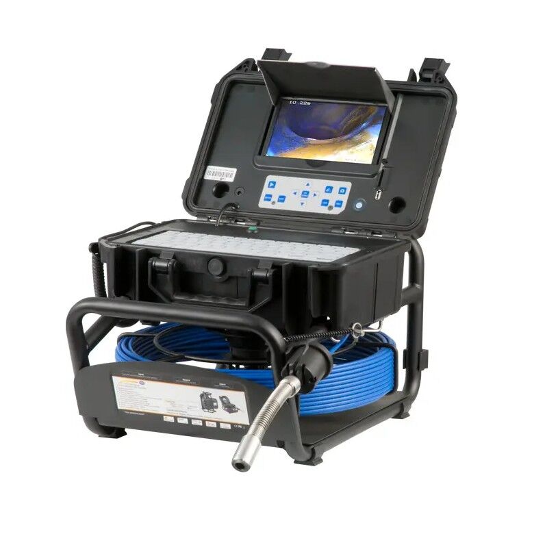 PCE Instruments PCE-PIC 40 Endoscopio con sonda da 40m per tubazioni e condotti da DN40 a DN150, testa impermeabile fino a profondità 20m