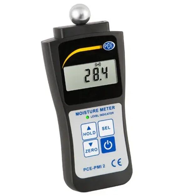 PCE Instruments PCE-PMI 2 Umweltsinstrument zur optischen feuchtigkeitsanalyse in holz, zement und putz, mit LED-alarm und hintergrundbeleuchtetem LCD-display
