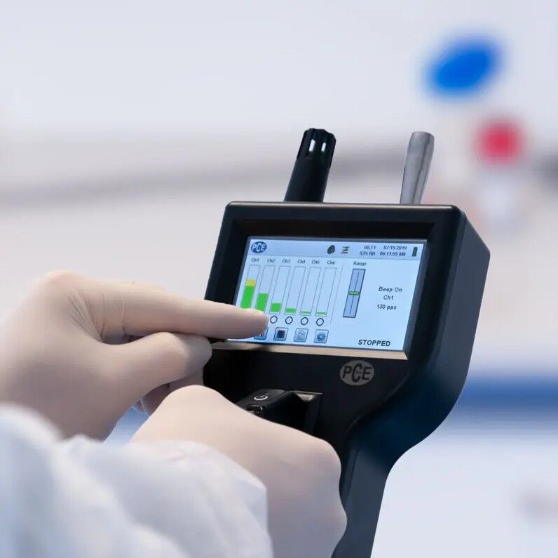 PCE Instruments PCE-PQC 10EU Misuratore di particelle fino a 25 μm, 6 canali di misura paralleli, certificazione NIST inclusa