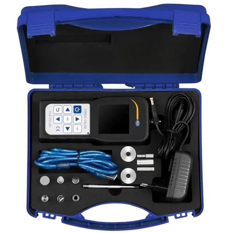 PCE Instruments PCE-PTR 200N Penetrometro digitale 3 in 1 per frutta, misura consistenza e maturazione, alta precisione, USB, software, range fino a 20 kg, compatibile con stativo