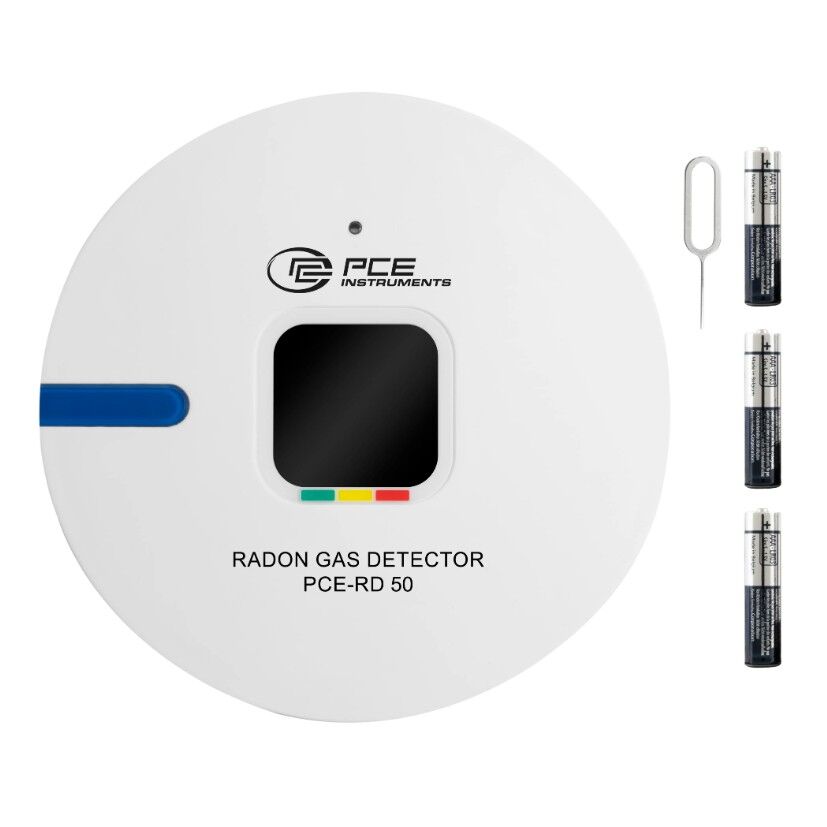 PCE Instruments PCE-RD 50 Datalogger per uso interno per il monitoraggio preciso della concentrazione di radon in ambienti chiusi, range di misura da 0 a 9999 Bq/m³