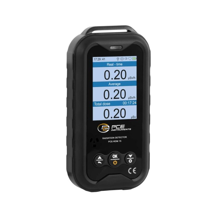 PCE Instruments PCE-RDM 15 Datalogger per il monitoraggio delle radiazioni X, γ e β, range di misura 0,01 µSv/h - 50 mSv/h
