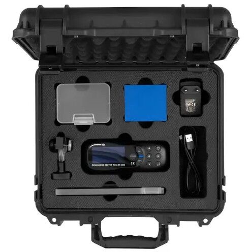 PCE Instruments PCE-RT 2000 Rugosimetro portatile per il rilevamento rapido della rugosità superficiale attraverso un apposito tastatore, misura secondo i parametri Ra, Rq, Rsm, Rsk, Rz, Rt, Rp, Rv, Rc
