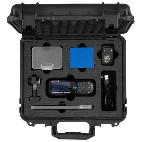 PCE Instruments PCE-RT 2000BT Rugosimetro Bluetooth portatile con interfaccia Micro USB, raggio dello stilo del tastatore 5 µm