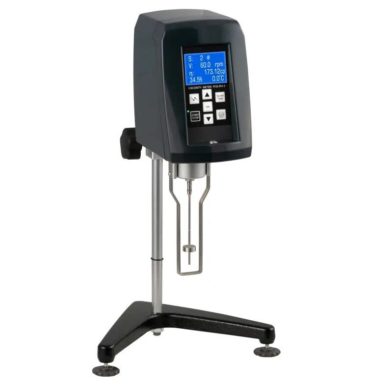 PCE Instruments PCE-RVI 2 Viscosimetro avanzato con display LCD e set di giranti, misura la viscosità di liquidi da 10 a 100.000 cp, semplice da usare e preciso