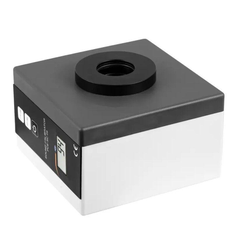 PCE Instruments PCE-SC 09-ICA Calibratore acustico 1ª Classe portatile per microfoni con varie dimensioni, rapporto di taratura ISO incluso