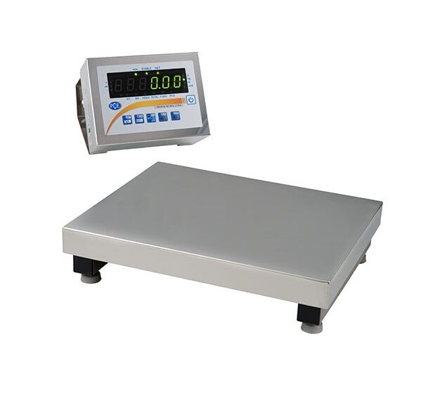 PCE Instruments PCE-SD 30SST C Water-resistant stainless steel precision scale, ideal for areas with high humidity and hygienic requirements